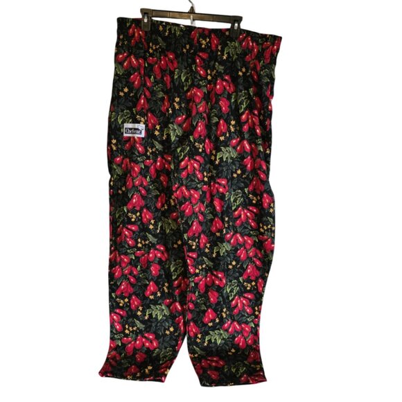 EUV Vintage Chef's Wear Chef's Pants Tomato Design - Picture 1 of 7